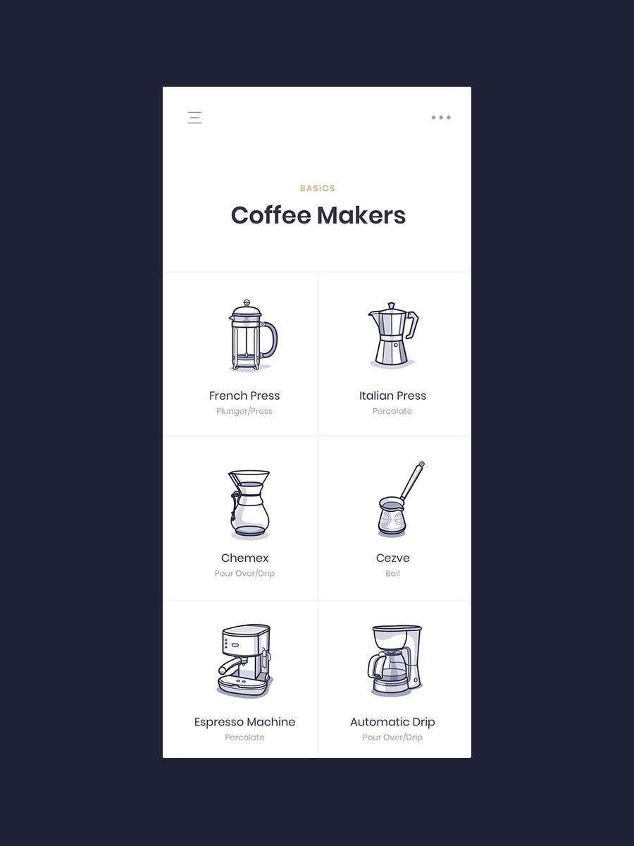 Barrrista app coffee makers screen